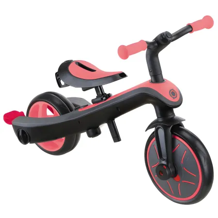 Triciclo Evolutivo 4 in 1 Maniglia Regolabile Balance Bike Rosa Corallo