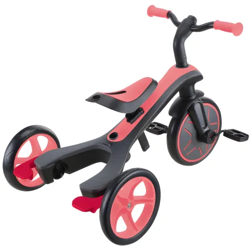 Triciclo Evolutivo 4 in 1 Maniglia Regolabile Balance Bike Rosa Corallo