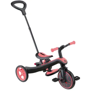 Triciclo Evolutivo 4 in 1 Maniglia Regolabile Balance Bike Rosa Corallo 2