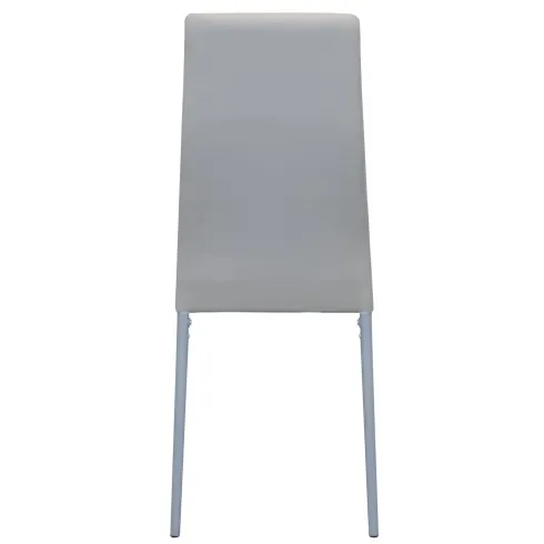 Sedia Cucina Moderna Metallo Grigio Seduta Imbottita Schienale Alto