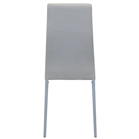Sedia Cucina Moderna Metallo Grigio Seduta Imbottita Schienale Alto