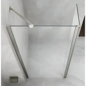 Box Doccia Walk in Cristallo 8mm Anta Fissa + Deflettore da 30 o 40cm