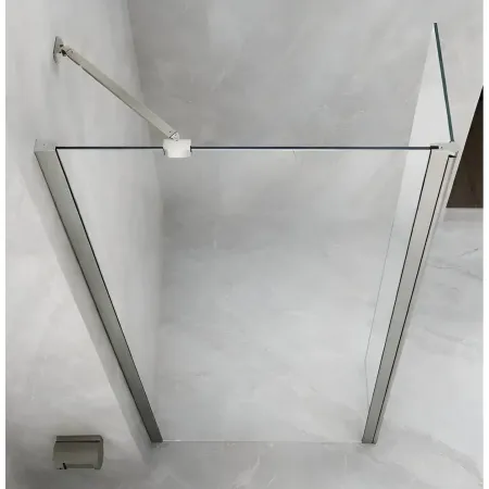 Box Doccia Walk in Cristallo 8mm Anta Fissa + Deflettore da 30 o 40cm