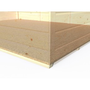 Casetta in Legno 272x182 Porta 2 Finestre da Giardino Attrezzi 12 mm Pavimento 2