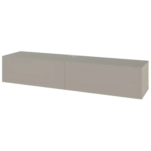 Mobile Porta TV Sospeso Beige con Ante a Ribalta Salvaspazio Moderno