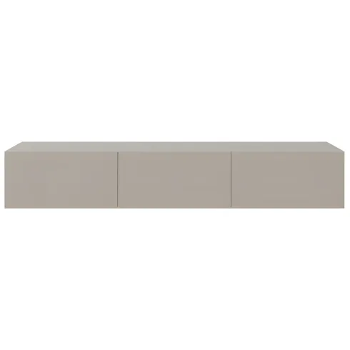 Mobile Porta TV Sospeso 180 cm Beige con Ante a Ribalta Salvaspazio