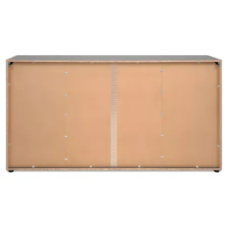 Madia Soggiorno Moderna 4 Ante 1 Cassetto Credenza Rovere Antracite