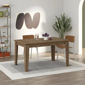 Tavolo Allungabile Pranzo Rettangolare 120-170x80 Noce Effetto Legno 2