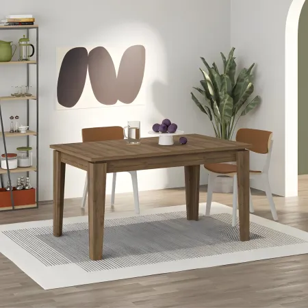 Tavolo Allungabile Pranzo Rettangolare 120-170x80 Noce Effetto Legno