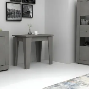 Tavolo Allungabile Salvaspazio da Salotto Cemento Console 90x50 con 5 Prolunghe | Bricoshop24 2