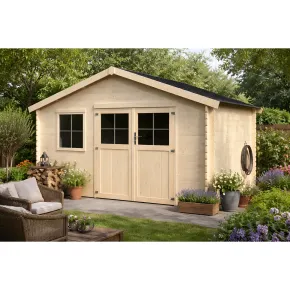 Casetta in Legno da Giardino 4x3 m 28mm BlockHouse 2