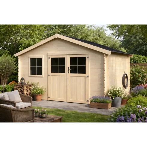 Casetta in Legno da Giardino 4x3 m 28mm BlockHouse