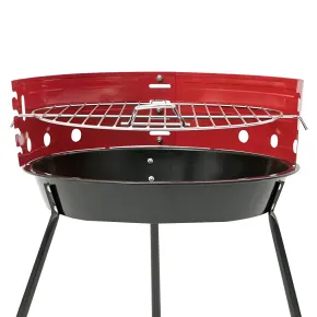 Barbecue a Carbonella Tondo da Campeggio altezza cottura 23 cm 2