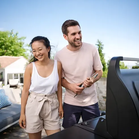Barbecue a Gas Campignaz Compact 3 LS con Fornello Laterale