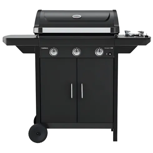 Barbecue a Gas Campignaz Compact 3 EXS con Griglia e Piastra Reversibile