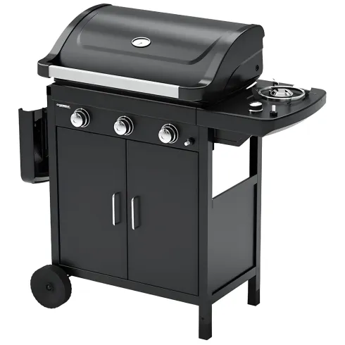 Barbecue a Gas Campignaz Compact 3 EXS con Griglia e Piastra Reversibile