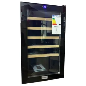 Cantinetta Vino Defrost 91L Nero Frigorifero con Ripiani e Luce LED