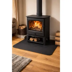 Pedana Salvapavimento per Stufa a Legna Pellet in Acciaio 70x60 cm 2