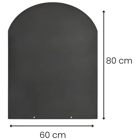 Pedana Salvapavimento per Stufa a Legna Pellet in Acciaio 80x60 cm