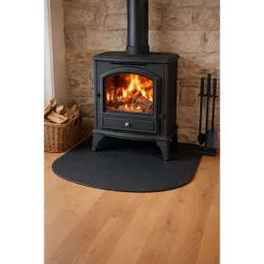 Pedana Salvapavimento per Stufa a Legna Pellet in Acciaio 100x90 cm 2