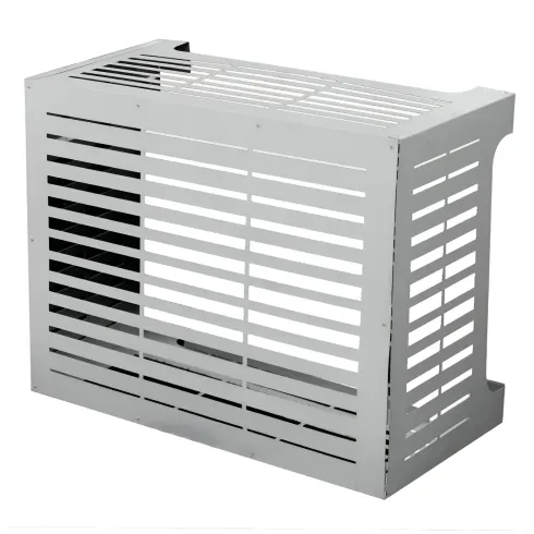 Copri Condizionatore da Esterno Alluminio Bianco 86x44x68 Resistente