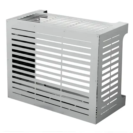 Copri Condizionatore da Esterno Alluminio Bianco 86x44x68 Resistente