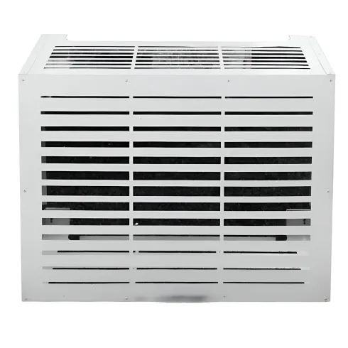 Copri Condizionatore da Esterno Alluminio Bianco 86x44x68 Resistente