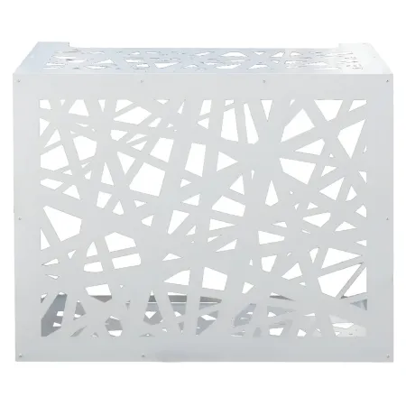 Copri Condizionatore da Esterno Decorazione Alluminio Bianco 86x44x68