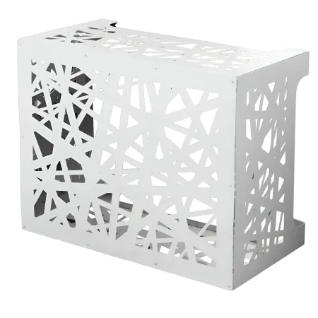 Copri Condizionatore da Esterno Decorazione Alluminio Bianco 86x44x68
