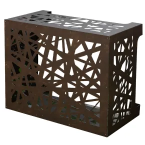 Copri Condizionatore da Esterno Decorazione Alluminio Bronzo 86x44x68