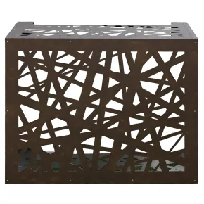 Copri Condizionatore da Esterno Decorazione Alluminio Bronzo 86x44x68 2