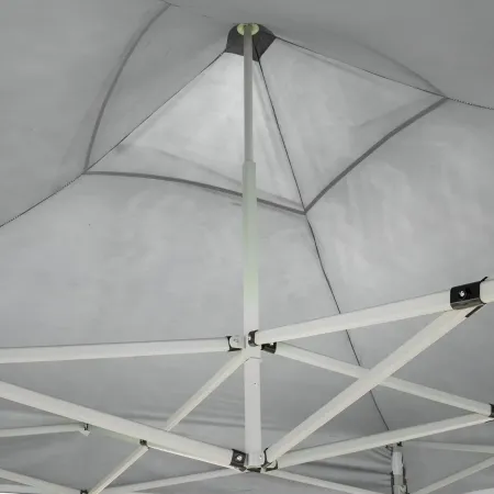 Gazebo 3x6 Chiusura Fisarmonica Impermeabile Bianco Altezza Regolabile