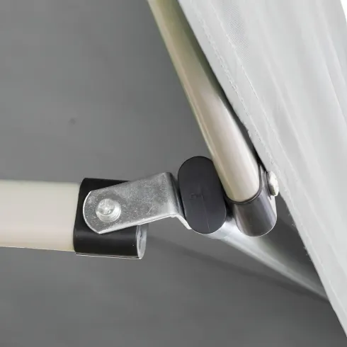 Gazebo 3x6 Chiusura Fisarmonica Impermeabile Bianco Altezza Regolabile