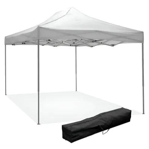 Gazebo da Giardino 3x4,5 a Fisarmonica Impermeabile Bianco con Sacca