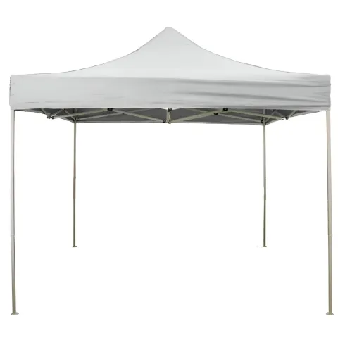 Gazebo da Giardino 3x4,5 a Fisarmonica Impermeabile Bianco con Sacca