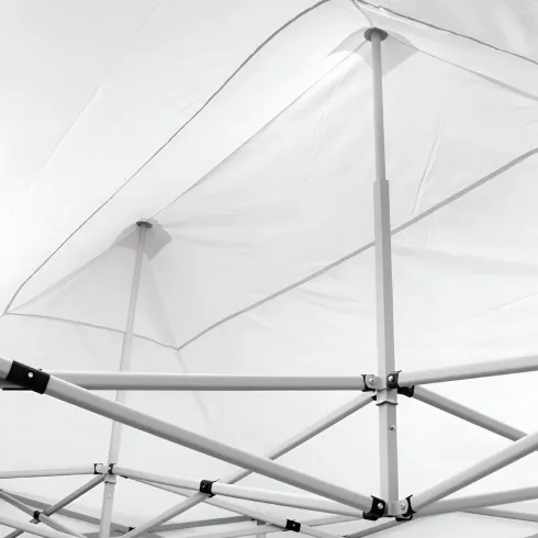 Gazebo da Giardino 3x4,5 a Fisarmonica Impermeabile Bianco con Sacca
