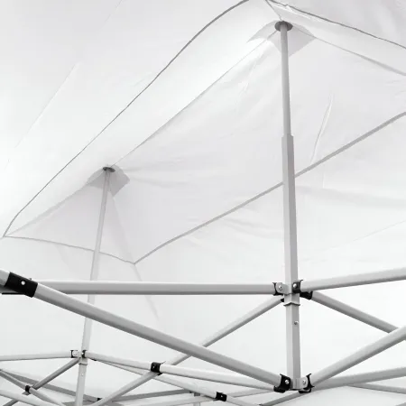 Gazebo da Giardino 3x4,5 a Fisarmonica Impermeabile Bianco con Sacca