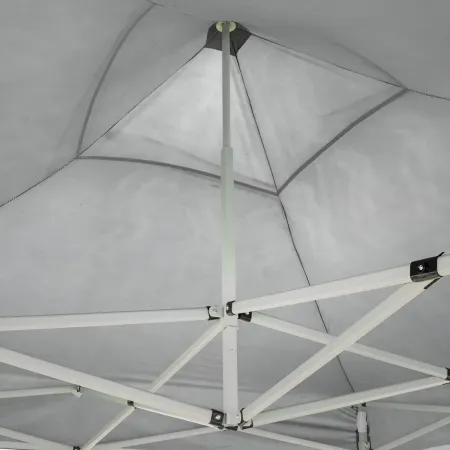 Gazebo da Giardino 3x2 a Fisarmonica Impermeabile Bianco con Sacca