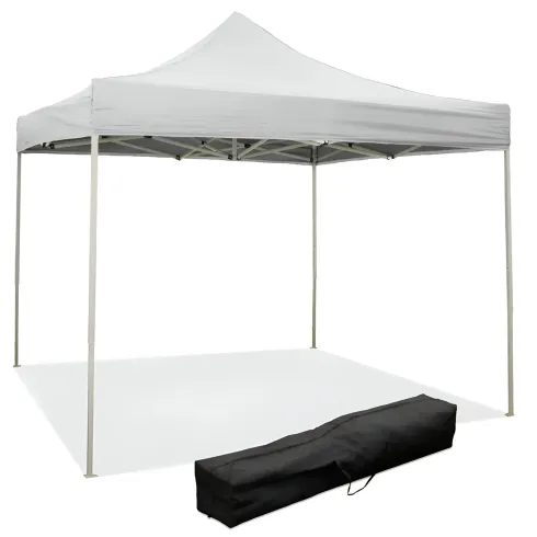 Gazebo da Giardino 2x2 a Fisarmonica Impermeabile Bianco con Sacca