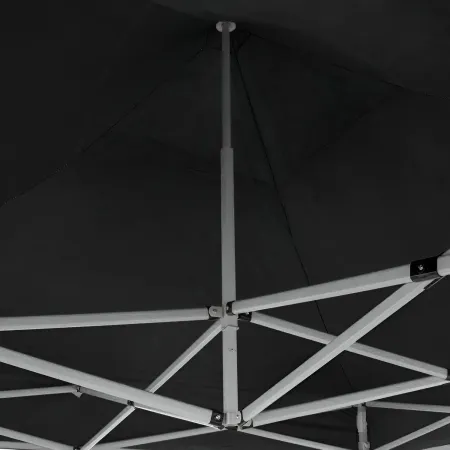 Gazebo da Giardino 3x3 a Fisarmonica Impermeabile Nero con Sacca