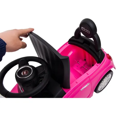 Macchina Cavalcabile per Bambini Ride On Fiat 500 Rosa