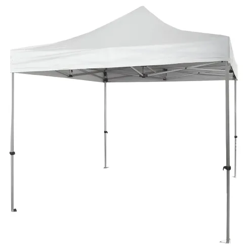 Gazebo da Giardino 3x3 Fisarmonica Altezza Regolabile Bianco Sacca