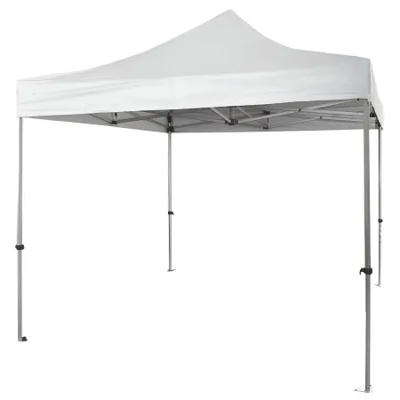 Gazebo da Giardino 3x3 Fisarmonica Altezza Regolabile Bianco Sacca