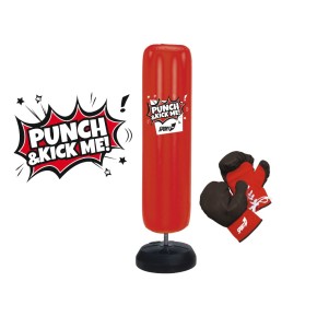 Punch Bag 150 cm Altezza + Guantoni Zavorrabile Sabbia Guanti Kick Boxe Bambini