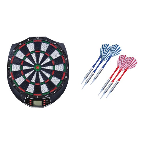 Bersaglio Elettronico Pro Display Led 6 Dardi Freccette Electronic Dart Bimbi