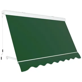 Tenda da Sole a Caduta 400x300 cm Verde Cassonata da Esterno