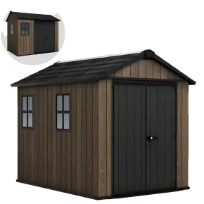 Keter Apex Casetta da Giardino in Resina Effetto Legno 287x230x246 cm