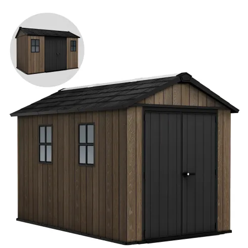 Keter Apex Casetta da Giardino Resina Effetto Legno 350x230x246 cm