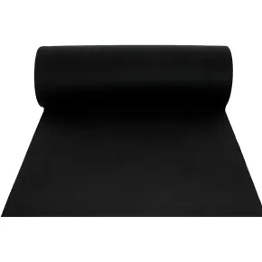 Tappeto Moquette 1x30 m Nero Passatoia Antiscivolo da Esterno Interno