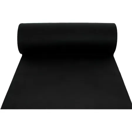 Tappeto Moquette 1x30 m Nero Passatoia Antiscivolo da Esterno Interno